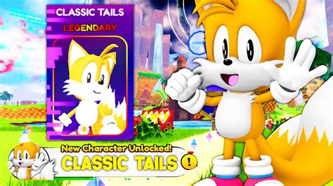 How To Unlock Classic Tails Character In Sonic Speed Simulator Roblox Youtube
