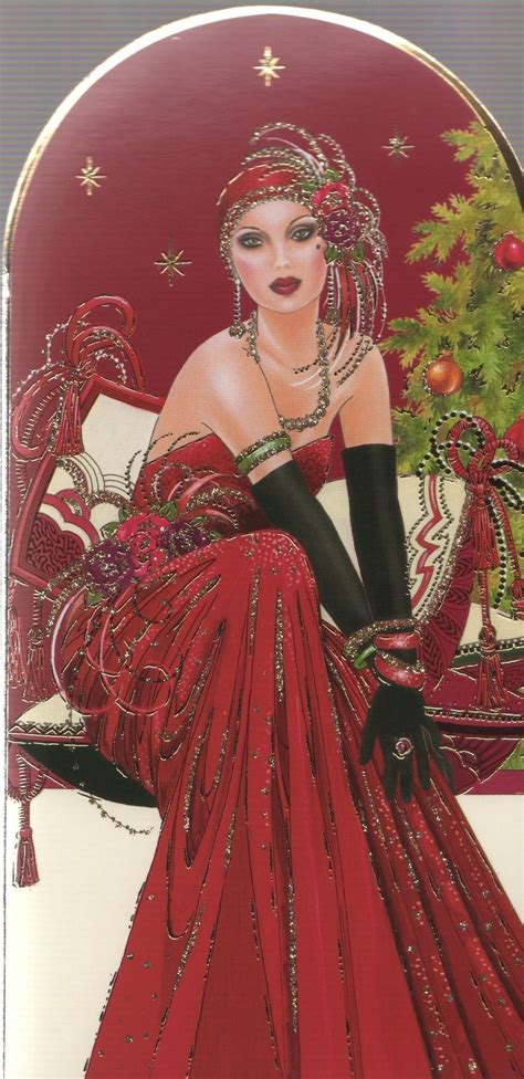 Pin By Sandy On Christmas Ladies Art Deco Style Art Deco Posters Art