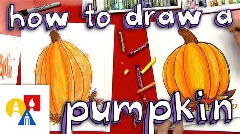 How To Draw A Pumpkin And Color Youtube Art For Kids Hub Pumpkin