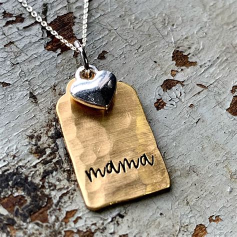 Mama Necklace New Mom T Mama Necklace Momma Jewelry New Etsy Mom Jewelry Personalized