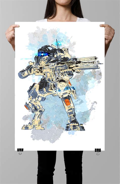 Titanfall 2 Fan Wall Art Poster Tone Gamer Art Geek Geek Etsy