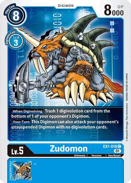 Zudomon Ex1 018 Classic Collection Common Shady Bloom