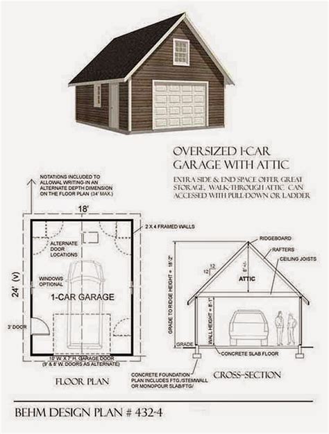 Garage Plans Blog Behm Design Garage Plan Examples Plan 432 4