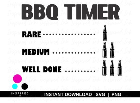 Bbq Timer Grafik Digitaler Download Svg Png Kommerzielle Etsy De