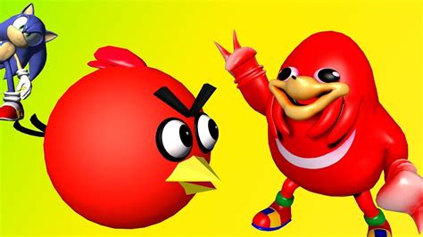 Ugandan Knuckles And Angry Birds 3d Animated Mashup Funvideotv Style