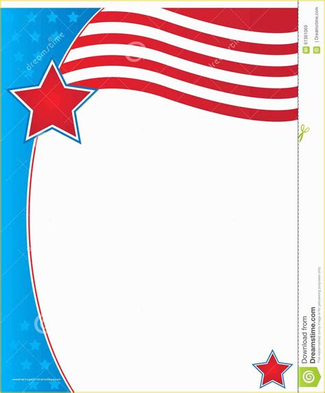 Free American Flag Flyer Template Of Usa American Flag Template Poster