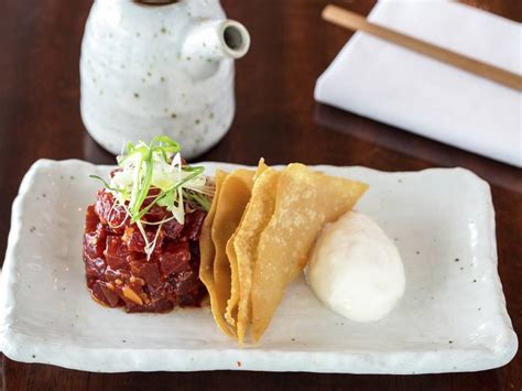 Unnecessary shouting and sweating optional. Spicy Tuna Tartare with Won Ton Crisps Recipe | Gordon ...