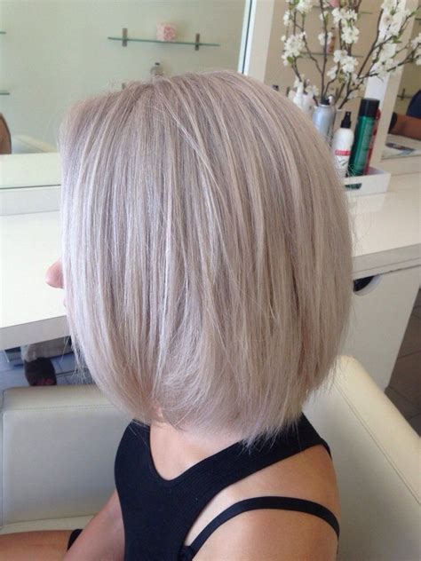 Grey Hair With Pink Highlights And Short Bob Grey Hair With Pink