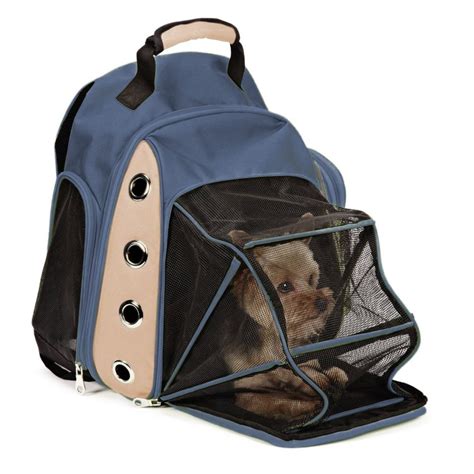 Multiple Deluxe Dog Carrier Mesh Travel Backpack Double Shoulders