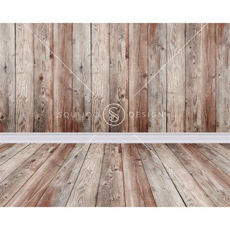 Wood Floor And Panel Digital Backdrops