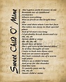 Lyrics on Sheet Music Background Sweet Child O' Mine - Etsy UK