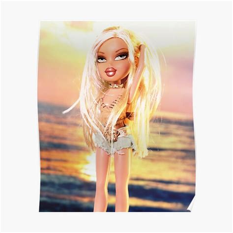 Bratz Cloe Doll At The Beach Poster By Malinah Redbubble