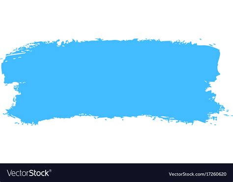 Blue Paint Brush Stroke Royalty Free Vector Image