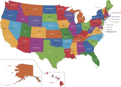 High Resolution Us Map Carolina Map