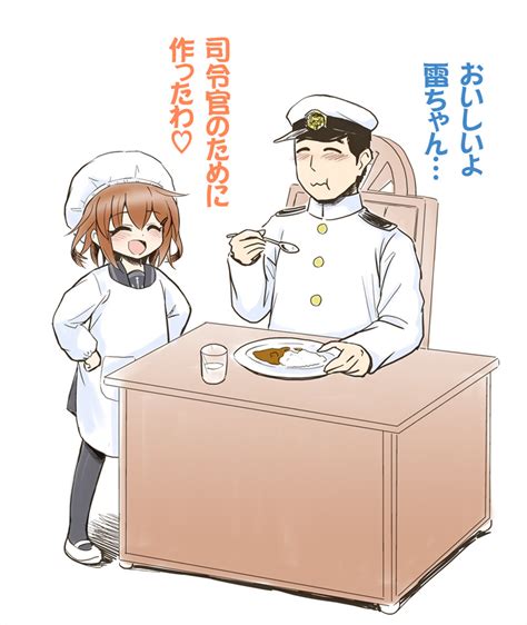 Admiral And Ikazuchi Kantai Collection Drawn By Marugoshi Burger
