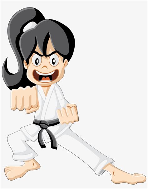Clip Art The Martial Arts Cartoon Black Belt Karate Cartoon Png Image