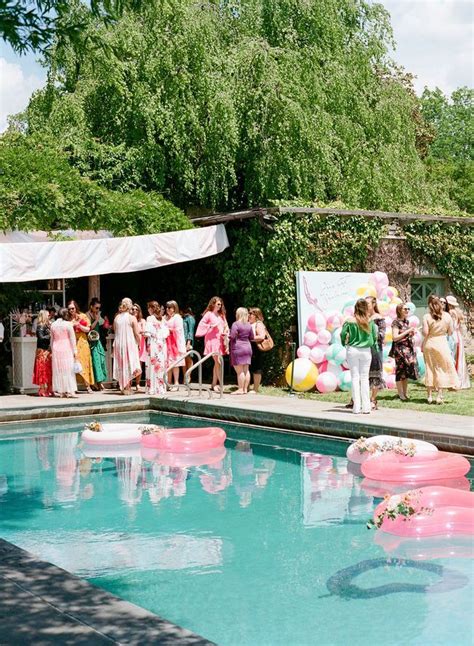 All Things Pastel Summer Pool Party Inspired By This Wedding Pool
