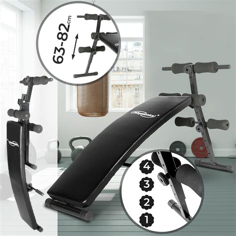 Schmieren sie die teile regelmäßig. Sit-Up Bank Klapp/Verstellbar Bauchtrainer Trainingsbank ...