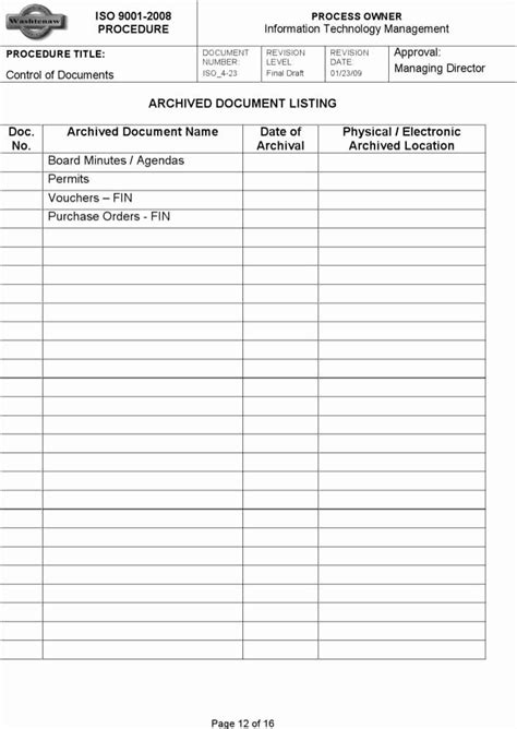 Iso Work Instruction Template Inspirational Download iso Work