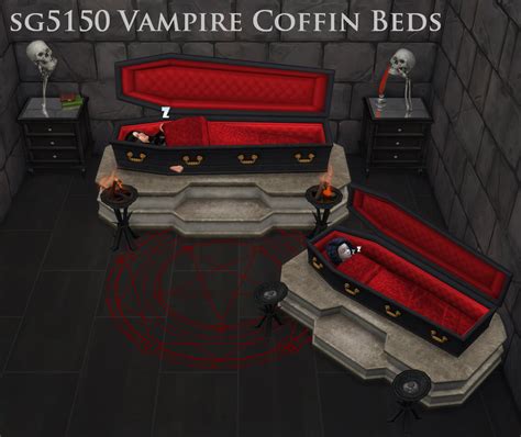 Miss Mina Sims Cc Finds Blog Sg5150 Sg5150 Vampire Coffin Beds