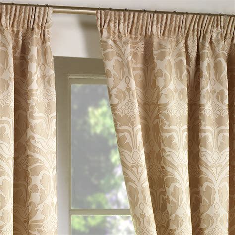 Luxury Jacquard Curtains Heavy Weight Fully Lined Pencil Pleat Damask