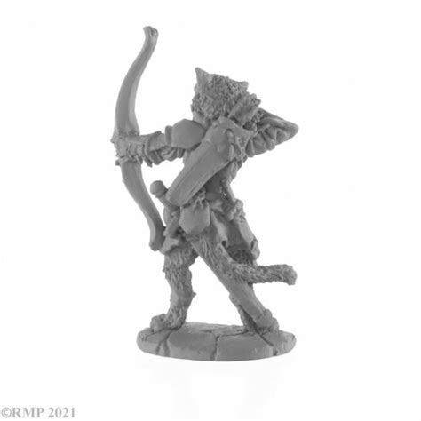 Catfolk Ranger Reaper Dark Heaven Legends Miniatures Rem04048 Dandd For