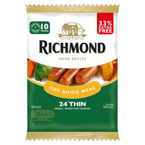 Richmond Irish Recipe The Quick Meal 24 Thin Freshly Frozen Pork