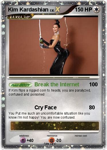 Pokémon Kim Kardashian 30 30 Break The Internet My Pokemon Card