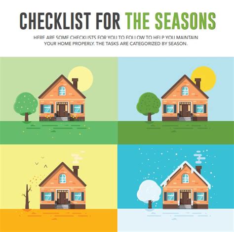 Seasonal Home Maintenance Checklist