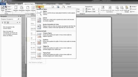 Microsoft Office Word 2010 Layout Da Página Youtube