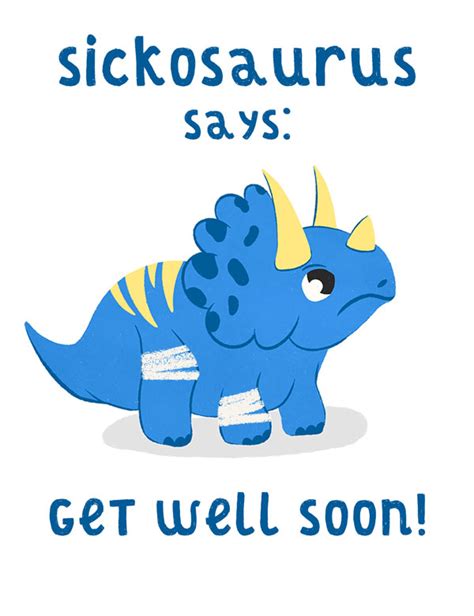 Group Ecard Sickosaurus Get Well Card