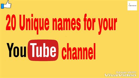 You Can Use These Names For Your Channel😃😃😄☺😊 Youtube