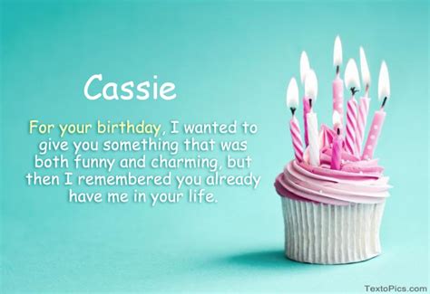 Happy Birthday Cassie Pictures Congratulations