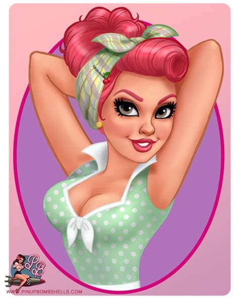 Rockabilly Pinup Cartoon