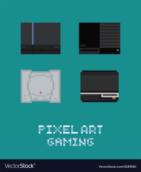 Pixel Art Retro Video Game Royalty Free Vector Image