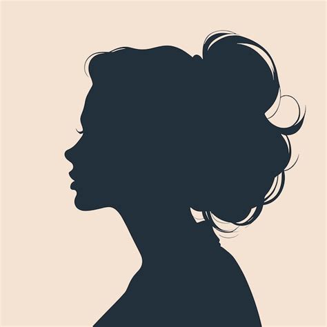 Premium Vector Woman Face Silhouette Profile Vector Illustration