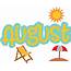 August SVG  New York Weather Month