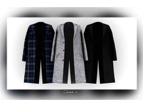 Chaessi Long Coat Acc The Sims 4 Download Simsdomination Long