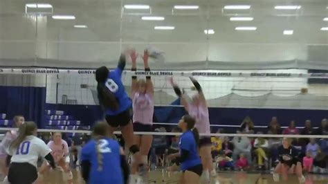 Wgem Sports At Ten Wednesday October Qhs Lady Blue Devils Volleyball Team Prepares For