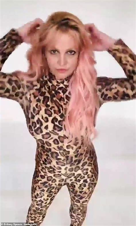 Wild Thing On Monday Britney Rocked A Leopard Print Catsuit As She
