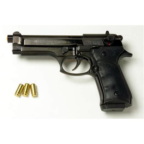 Blank Firing 9 Mm Firat Magnum 92 Pistol Black 188775 Blank