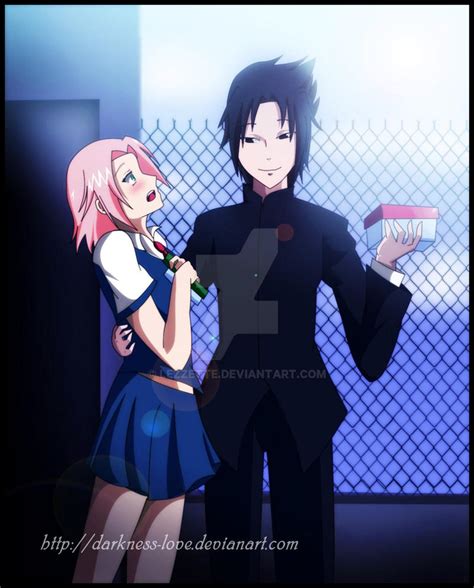 Sasuke And Sakura School Time By Lezzette On Deviantart