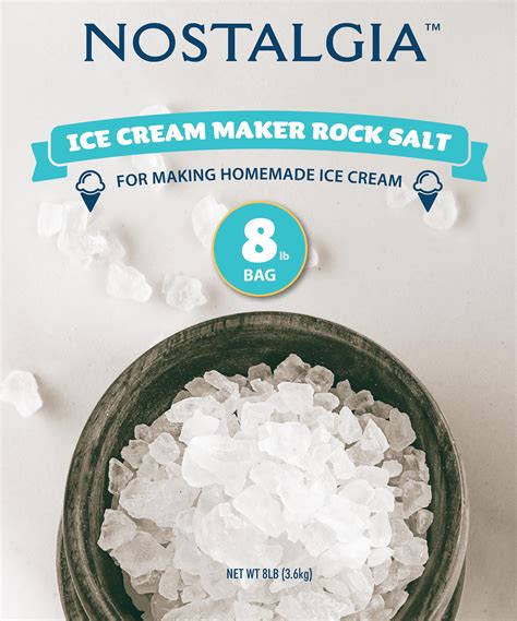 Nostalgia Ice Cream Maker Rock Salt 8 Lb
