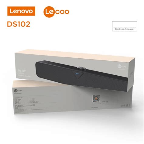 Lenovo L102 Computer Speaker Stereo Sound Subwoofer Speaker 35mm Aux