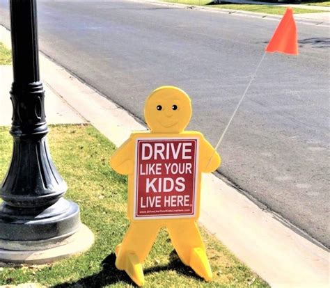 Drive Like Your Kids Live Here Safety Kid Slow Down Signchildren At