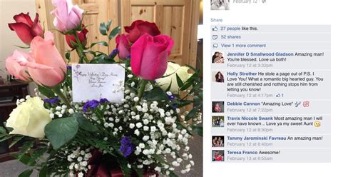 Husband Sends Valentines Flowers To Wife After His Death