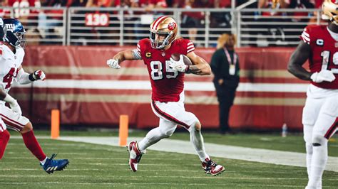 George Kittle Stiff Arms Giants Defender For A 29 Yard Gain