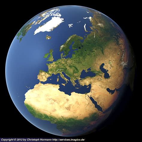 Whole Earth View Focusing On Europe Imagicode Geovisualizations