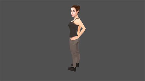 Psx Graphics Low Poly Woman Free Download Download Free 3d Model