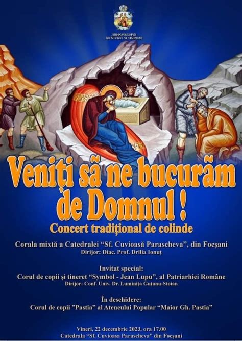 Concert De Colinde La Catedrala Sf Cuvioasă Parascheva Focșani